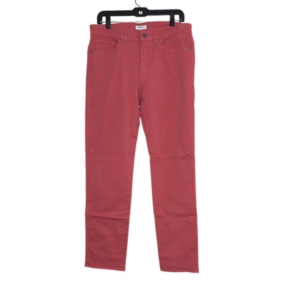 Peter Millar Signature Sateen Five-Pocket Trouser Size W33 L32 New Cape Red